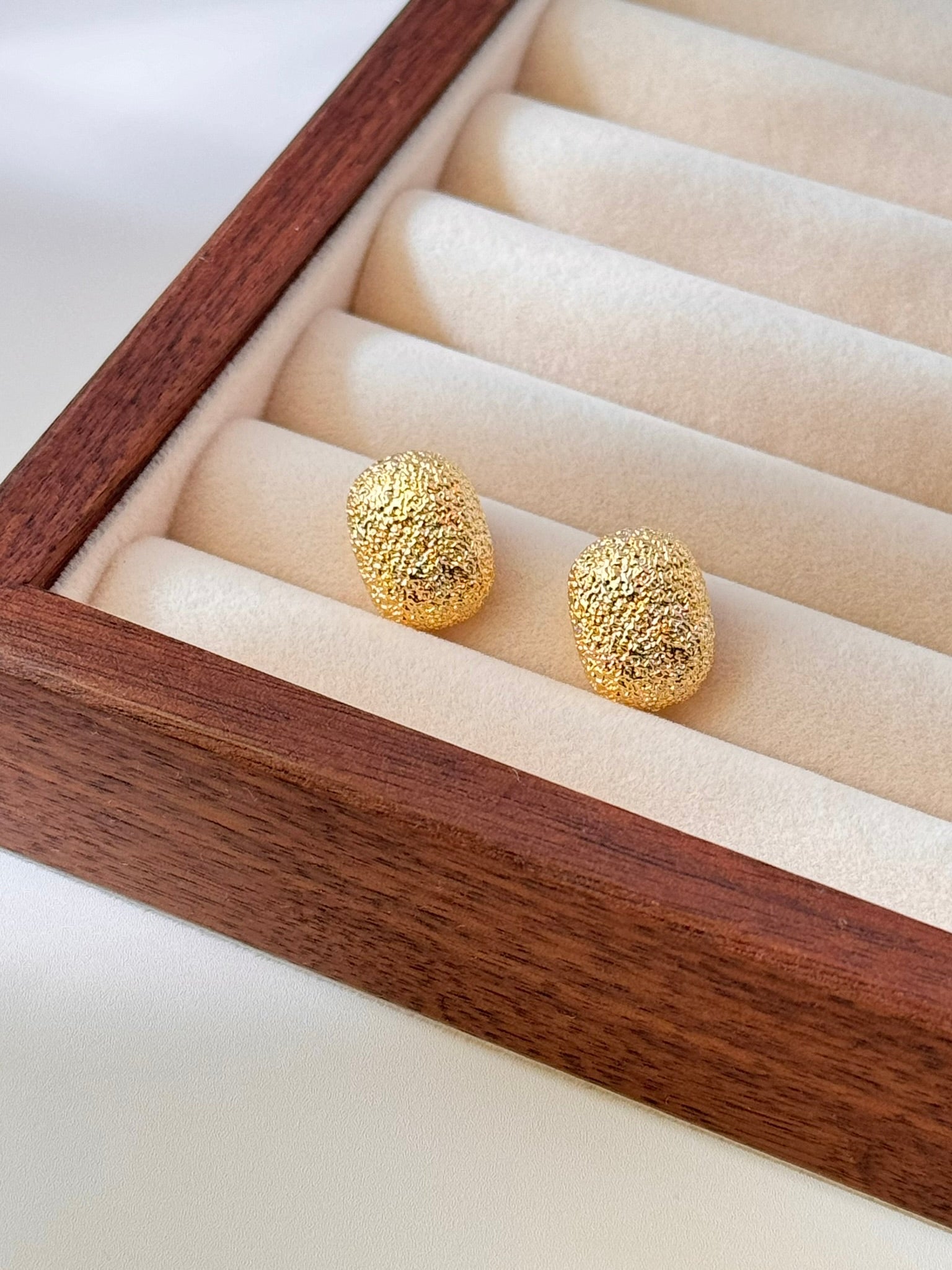 Golden Nugget Studs Earrings